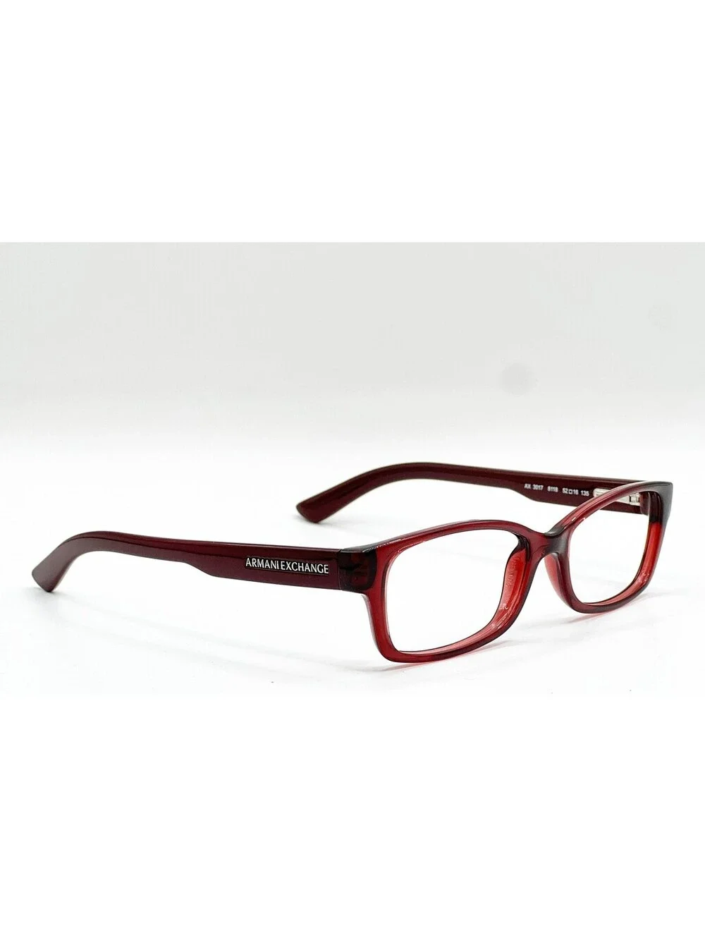 Armani Exchange Ax 3017 8118 Rich Burgundy Authentic Eyeglasses 52-16-135